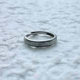Beaded Edge Open Ring