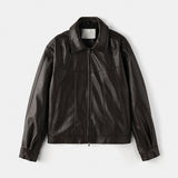 Shane Curved Leather Jacket