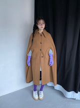 ケープウーレンコート (CAMEL)