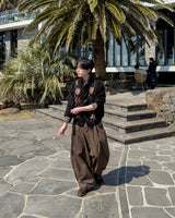 Riden Side Pintuck Wide Slacks