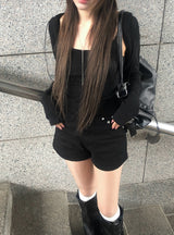 フェロスタッドアイレットベルトショートパンツ