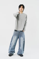 Pis Henley Neck Top (3color)