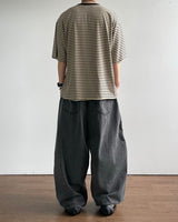 Herringbone Pintuck Balloon Pants