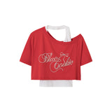 ブルークッキーレイヤードクロップTシャツ