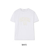 チェント パッチ レタリング ショートスリーブ Tシャツ