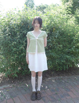 button knit cardigan