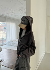 CAMO HOOD ZIP-UP