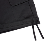 25SS HEM LINE STRING CARGO SHORT PANTS BLACK