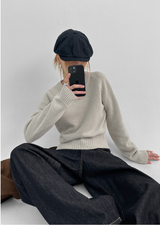 [MADE] STENNE V-NECK KNIT 50% WOOL