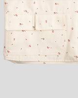 Flower Walk Zip-Up vest Ivory