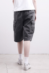 Noir wide cargo pants