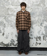 FLANNEL CHECK SHIRT_BROWN