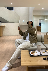 ワンダーランドコットントンタックバンディングワイドパンツ