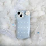 [MADE] blue wings pastel dots case
