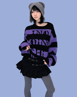 ストライプパンクボックスニット (2color)