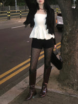 Tweed Fringe Cardigan Jacket