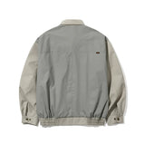 CL COLLAR NECK JACKET - CREAM/KHAKI BEIGE