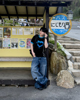 Blue Heart Ringer T-Shirt