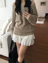 Neff Off-Shoulder Knitwear (3 colors)