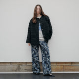 [Unisex] オーバーフィットツイードジャケット Black