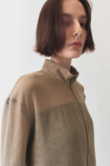 Light Crinkle Jumper / Peach Beige