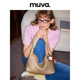 muva. サマー ウーブン アンダーアームバッグ ウィメンズ ニッチ デザイン サマーバッグ