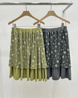 layer shirring skirt