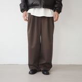 maison wide pintuck wool slacks