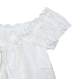 DOTDOT SHIRRING BLOUSE