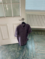 No.1325 wrinkle roll up check SHIRT (3color)