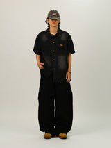 MEN Overfit Western Denim Shirts