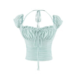 Nerissa Mesh Puff Blouse