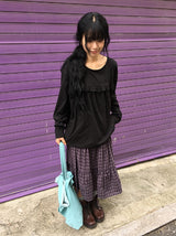 26FW★ [BAONHAUS] コイレン フリル ロングスリーブ Tシャツ
