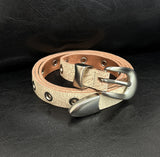 Ratton Crack Long Eyelet Leather Belt