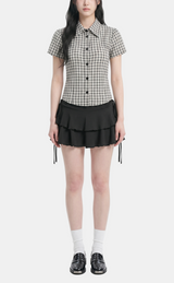 Liora Rustic Check Blouse