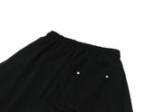 damage cutting bermuda pants (black)