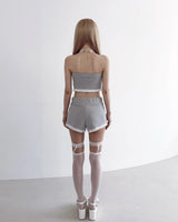 レースコルセットトップ (Grey)