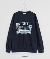 [unisex] リマンヌプリントオーバースウェットシャツ