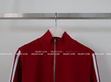 Track zip-up shorts two-piece set