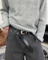 ルーベンステッチニットロングスリーブ