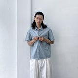 Mist Blue Double-Pocket Shirt