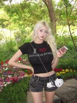 I♥︎ROSEANNE TWINKLE TEE (BLACK)