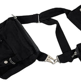 Button Strap Multi Pocket Belt Bag