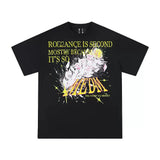 クリスタルローズプリントTシャツ