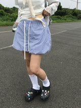 Pumpkin Stripe Layer Shorts (2c)