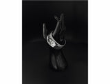 minimal bold silver bangle