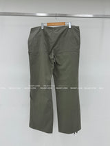 ribbon string shirring wide pants