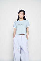 25SS ストライプセットアップルーズフィットパンツ ブルー