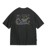 ブルーウェーブピグメント半袖Tシャツ