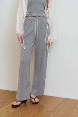 Waffle sweat pants_gray